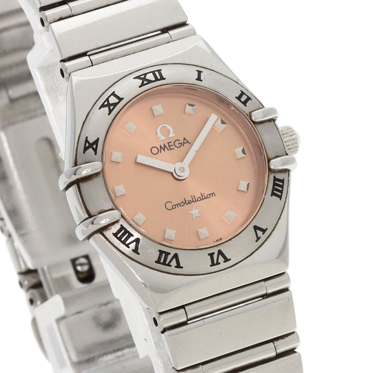 Omega Watches Quartz 1561.61 Stainless Steel Silver Constellation Orange Dial