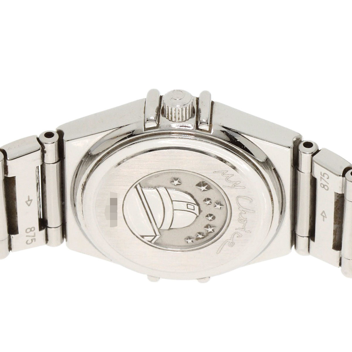 Omega Watches Quartz 1561.61 Stainless Steel Silver Constellation Orange Dial