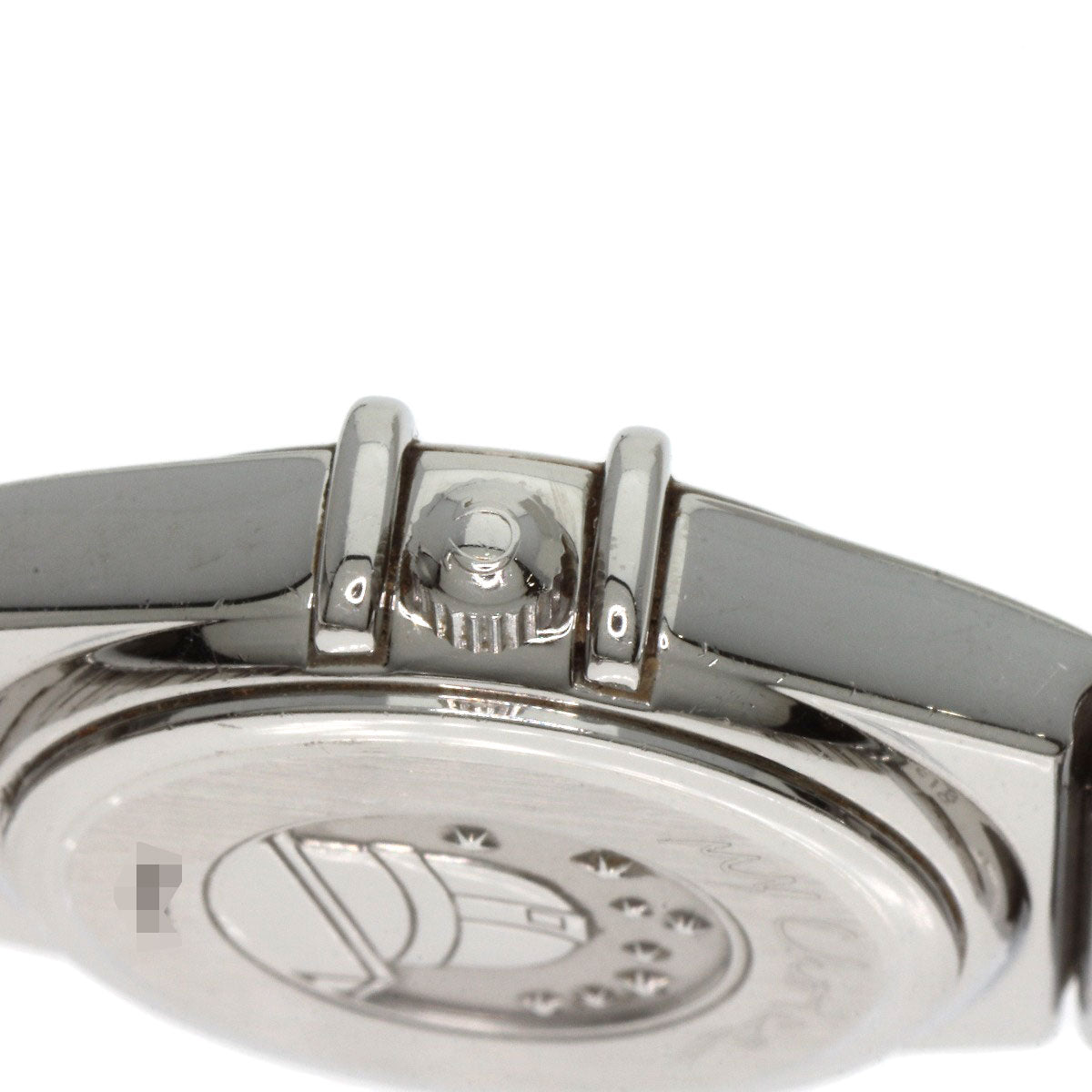 Omega Watches Quartz 1561.61 Stainless Steel Silver Constellation Orange Dial
