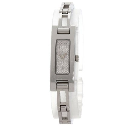 Gucci Watches Quartz 3900L Stainless Steel Silver Square Face Dial Diamond Diamond Dial