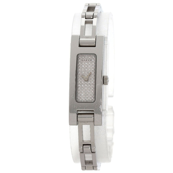 Gucci Watches Quartz 3900L Stainless Steel Silver Square Face Dial Diamond Diamond Dial