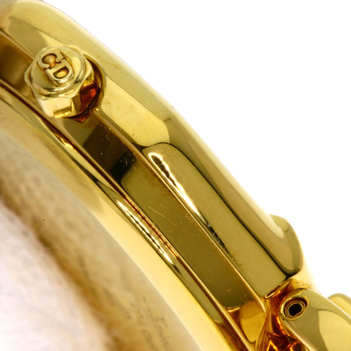 Christian Dior Watches Quartz 48.153 Gold Plated Gold Depose Octagon Gold Dial