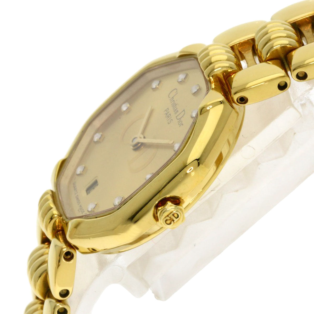 Christian Dior Watches Quartz 48.153 Gold Plated Gold Depose Octagon Gold Dial
