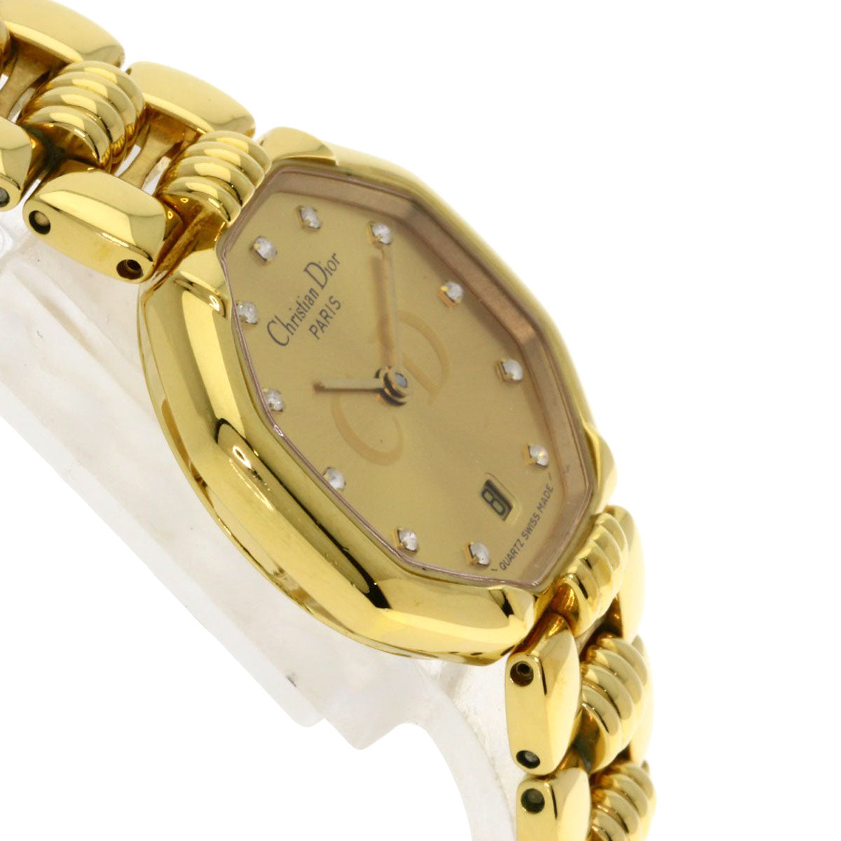 Christian Dior Watches Quartz 48.153 Gold Plated Gold Depose Octagon Gold Dial
