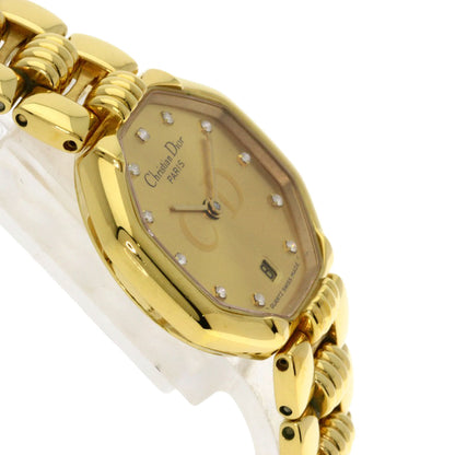 Christian Dior Watches Quartz 48.153 Gold Plated Gold Depose Octagon Gold Dial