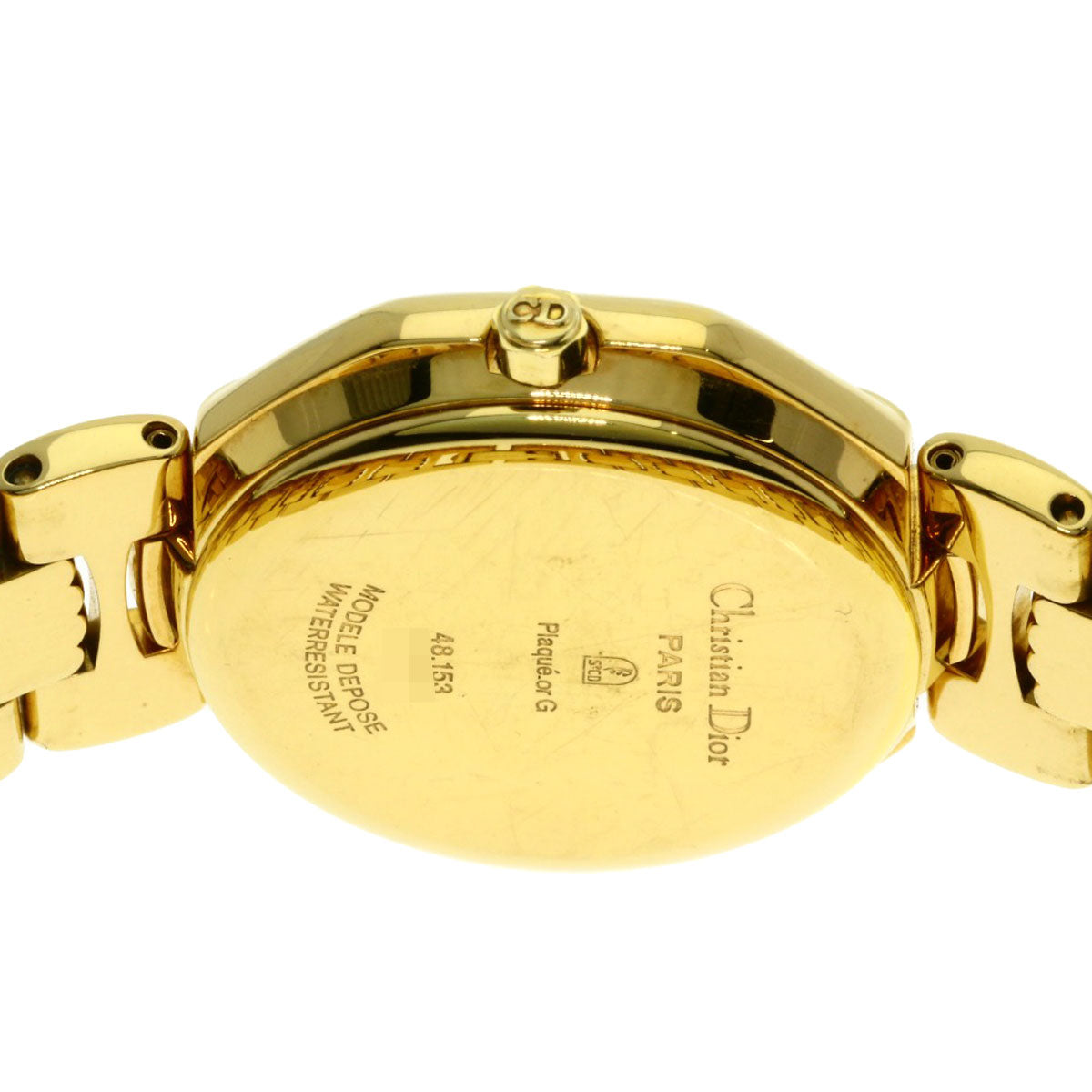 Christian Dior Watches Quartz 48.153 Gold Plated Gold Depose Octagon Gold Dial