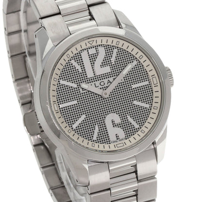 Bvlgari Watches Quartz St37S Stainless Steel Silver Solo Tempo Silver Dial