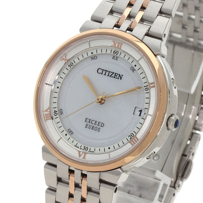 Citizen Watches Solar Powered Radio Watch Cb3024-52W H128-T022375 Stainless Steel Silver Exceed