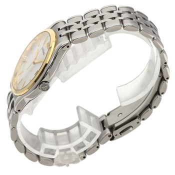 Seiko Watches Quartz Gcaz054 Stainless Steel Silver Credor Round Face Silver Dial