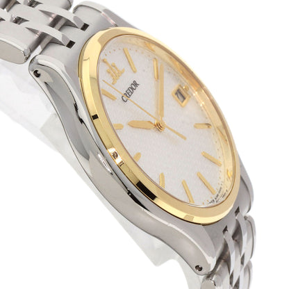 Seiko Watches Quartz Gcaz054 Stainless Steel Silver Credor Round Face Silver Dial