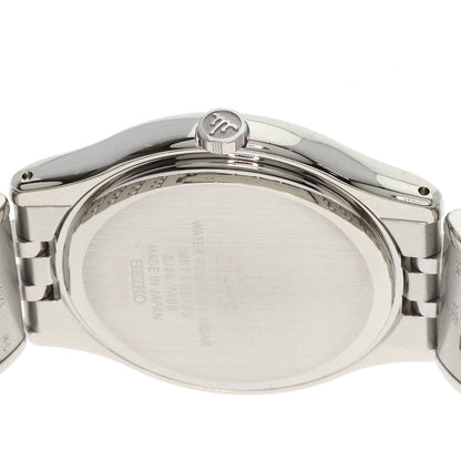 Seiko Watches Quartz Gcaz054 Stainless Steel Silver Credor Round Face Silver Dial