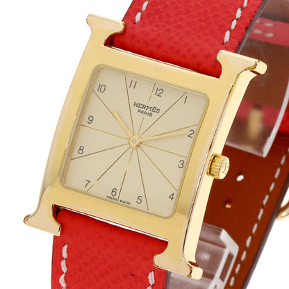 Hermes Watches Quartz H1.501 Gold Plated Gold H