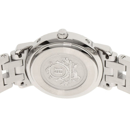 Hermes Watches Quartz Cl4.210 Stainless Steel White Clipper White Dial