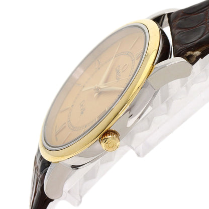 Omega Watches Quartz Gold Plated Gold De Ville Prestige Champagne Gold Dial