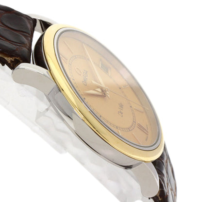 Omega Watches Quartz Gold Plated Gold De Ville Prestige Champagne Gold Dial