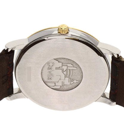 Omega Watches Quartz Gold Plated Gold De Ville Prestige Champagne Gold Dial