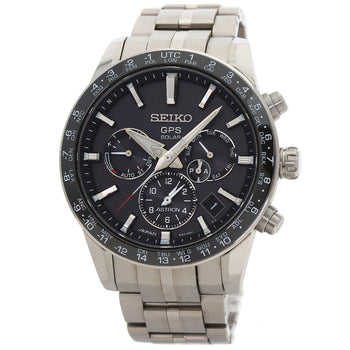 Seiko Watches Solar Powered Radio Watch Sbxc003 5X53-0Ab0 Titanium Ceramic Silver Astron Black Dial