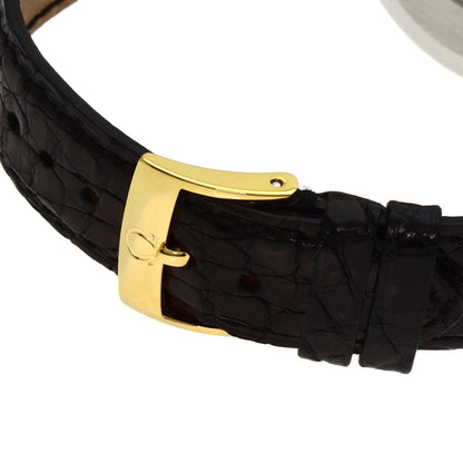 Omega Watches Mechanical Automatic Gold Plated Gold De Ville Prestige Champagne Gold Dial