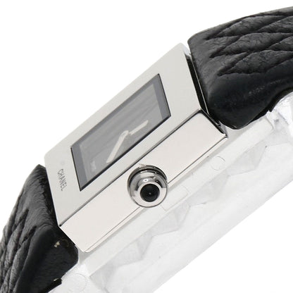 Chanel Watches Quartz H0116 Stainless Steel Silver Matrasse Black Dial