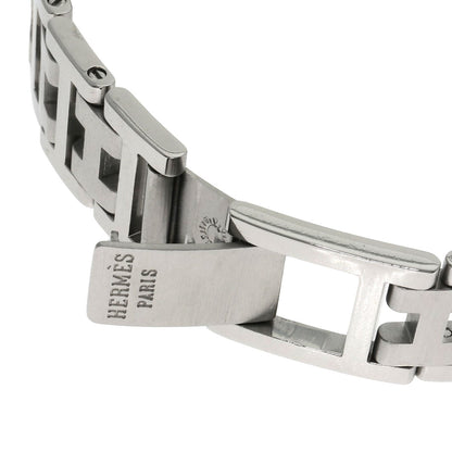 Hermes Watches Quartz Stainless Steel Silver Clipper Old Belt White Dial
