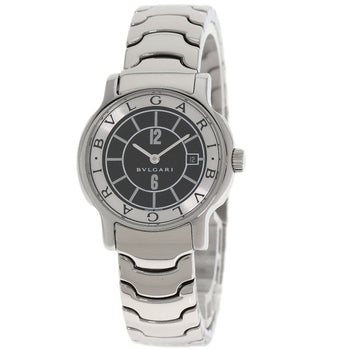 Bvlgari Watches Quartz St29Bssd Stainless Steel Silver Solo Tempo Black Dial