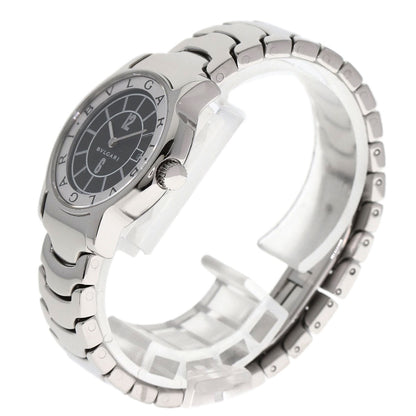 Bvlgari Watches Quartz St29Bssd Stainless Steel Silver Solo Tempo Black Dial