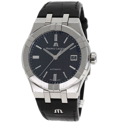 Maurice Lacroix Watches Mechanical Automatic Ai6007 Stainless Steel Silver Icon 1.5" Black Dial