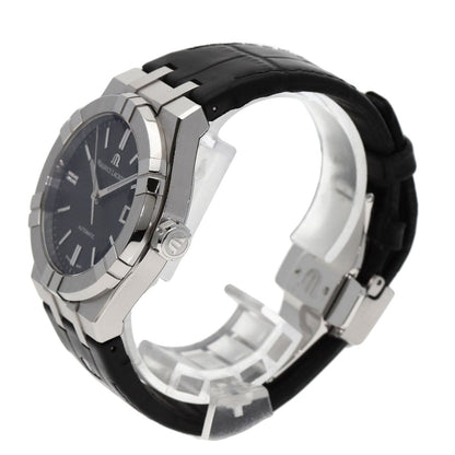 Maurice Lacroix Watches Mechanical Automatic Ai6007 Stainless Steel Silver Icon 1.5" Black Dial