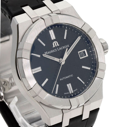 Maurice Lacroix Watches Mechanical Automatic Ai6007 Stainless Steel Silver Icon 1.5" Black Dial