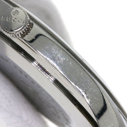 Gucci Watches Quartz 5500Xl Stainless Steel Silver Round Face Brown Dial