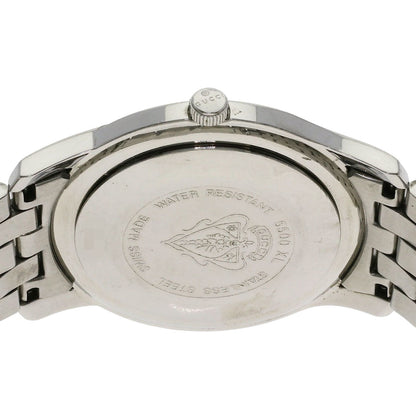 Gucci Watches Quartz 5500Xl Stainless Steel Silver Round Face Brown Dial