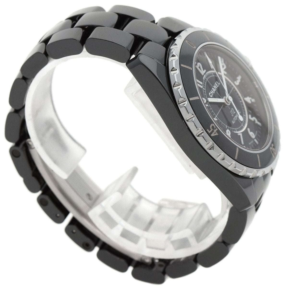 Chanel Watches Mechanical Automatic H0685 Ceramic Black J12 1.5" Black Dial