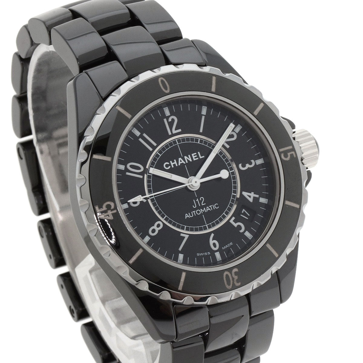 Chanel Watches Mechanical Automatic H0685 Ceramic Black J12 1.5" Black Dial