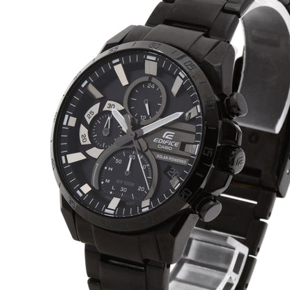 Casio Watches Solar Powered Eqs-940 Stainless Steel Black Edifice Black Dial