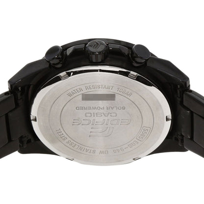 Casio Watches Solar Powered Eqs-940 Stainless Steel Black Edifice Black Dial