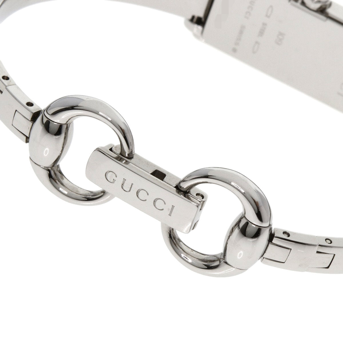 Gucci Watches Quartz 109 Stainless Steel Silver Square Face 2P Diamond Silver Dial