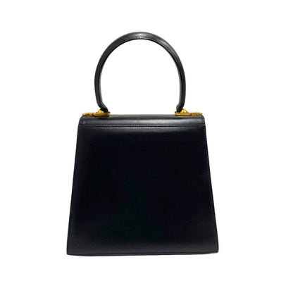 Salvatore Ferragamo Shoulder Bag Calfskin, Leather Black Gancini Women