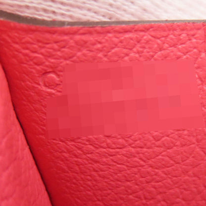 Hermes Bifold Wallet Vaugham Pink Constance Compact Silvermetal Women