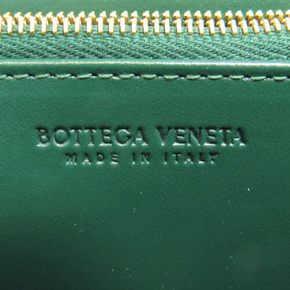 Bottegaveneta Long Wallet Purse Calfskin Green Maxi Intrecciato Women