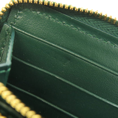 Bottegaveneta Long Wallet Purse Calfskin Green Maxi Intrecciato Women