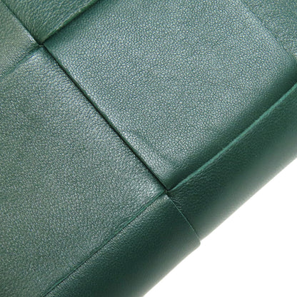 Bottegaveneta Long Wallet Purse Calfskin Green Maxi Intrecciato Women