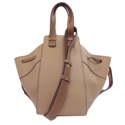 Loewe Handbag Calfskin Beige Hammock 2Way Women