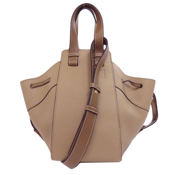 Loewe Handbag Calfskin Beige Hammock 2Way Women