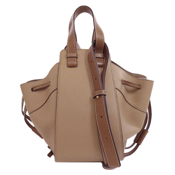 Loewe Handbag Calfskin Beige Hammock 2Way Women