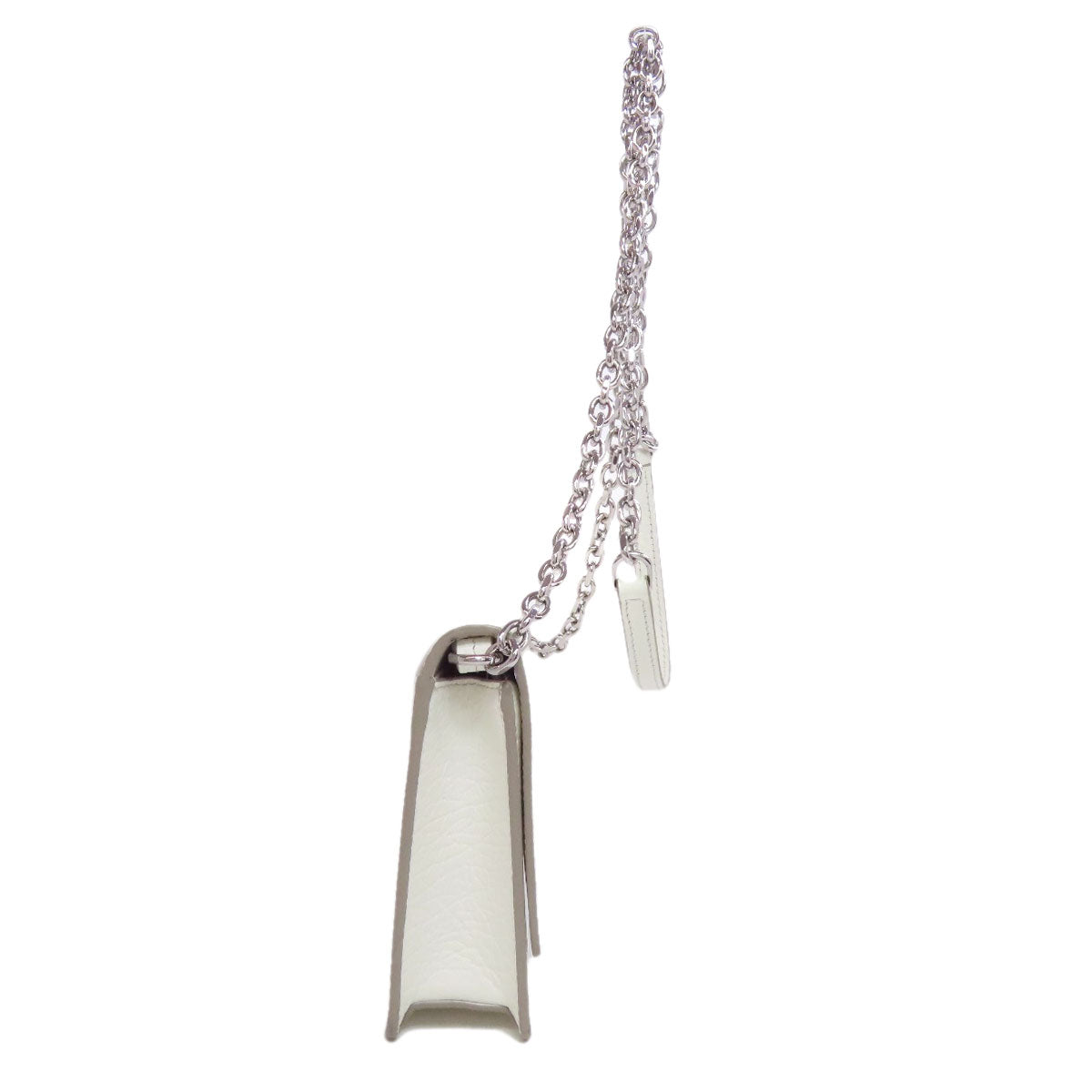 Maison Margiela Long Wallet Purse Leather White Chain Wallet Women