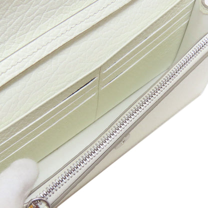 Maison Margiela Long Wallet Purse Leather White Chain Wallet Women