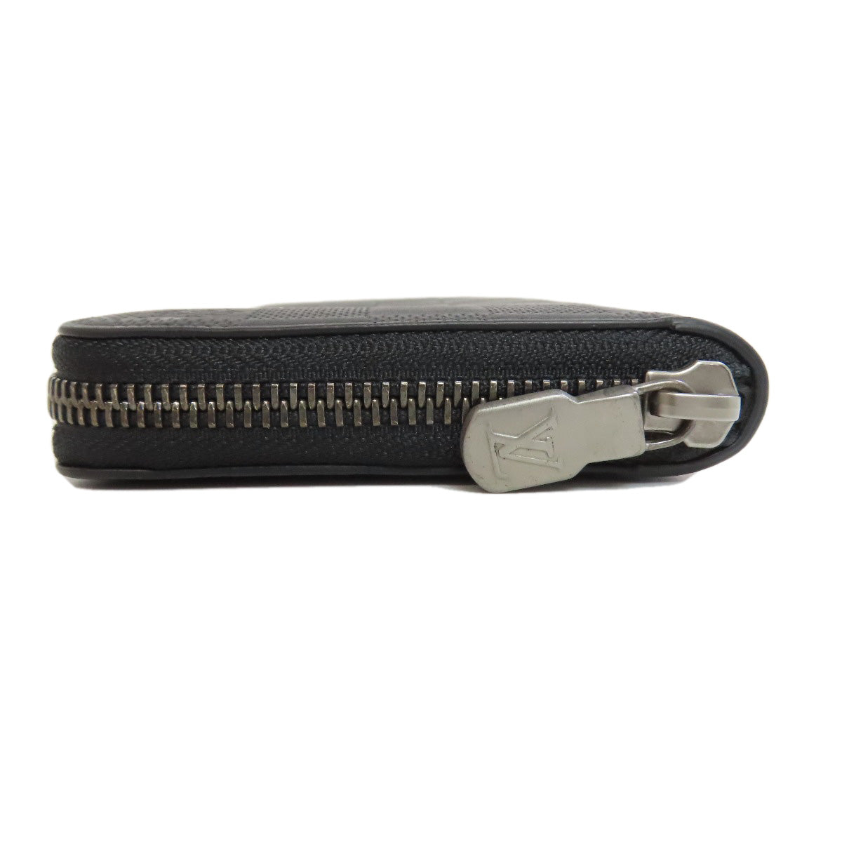 Louis Vuitton Long Wallet Purse N63548 Damier Anfini Black Zippy Wallet Vertical Mens