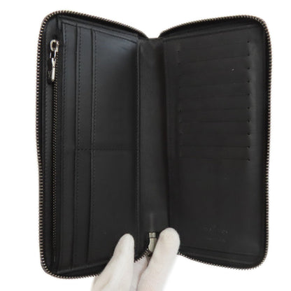 Louis Vuitton Long Wallet Purse N63548 Damier Anfini Black Zippy Wallet Vertical Mens