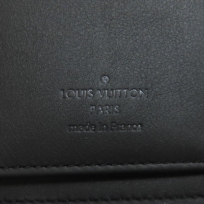 Louis Vuitton Long Wallet Purse N63548 Damier Anfini Black Zippy Wallet Vertical Mens