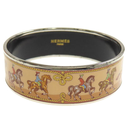 Hermes Bracelet Metallic Brown Emaille Gm Women
